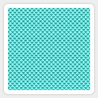 Teal scale pattern Sticker